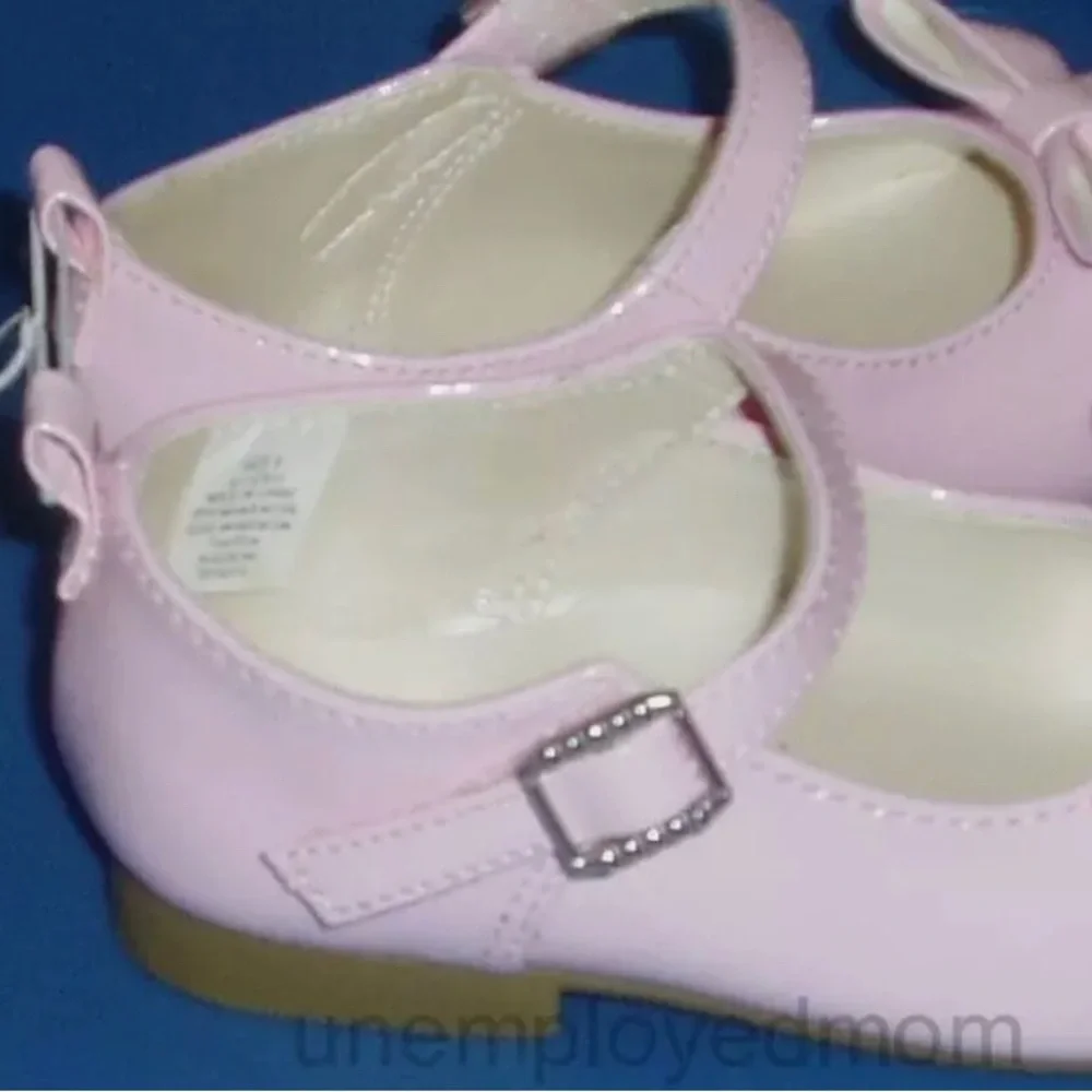 Pink Shoe Little Girls Dress Up Flat Shoes Party Wedding Dress Shoes Mary Jane